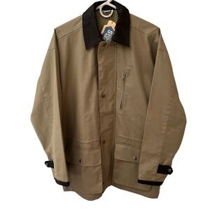 Marlboro Tan Field Jacket with Brown Leather Accents